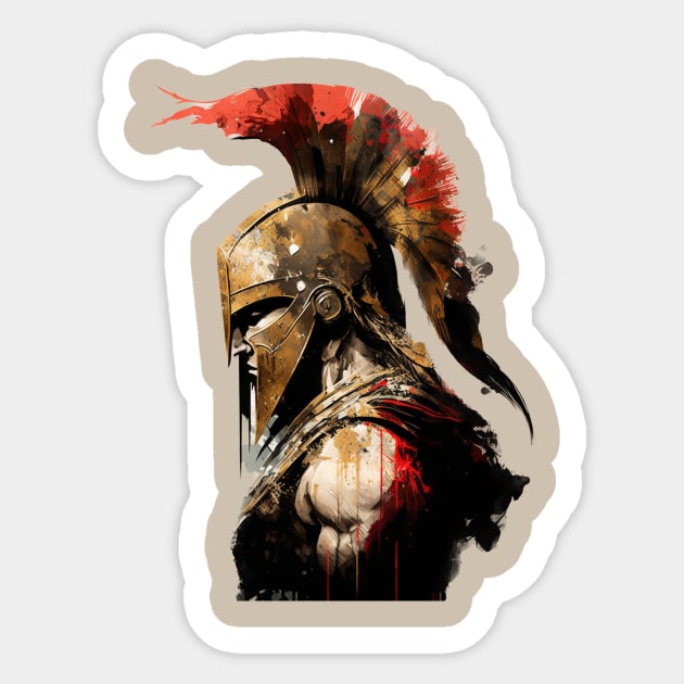 The Spirit of Sparta Sticker by Starry Street